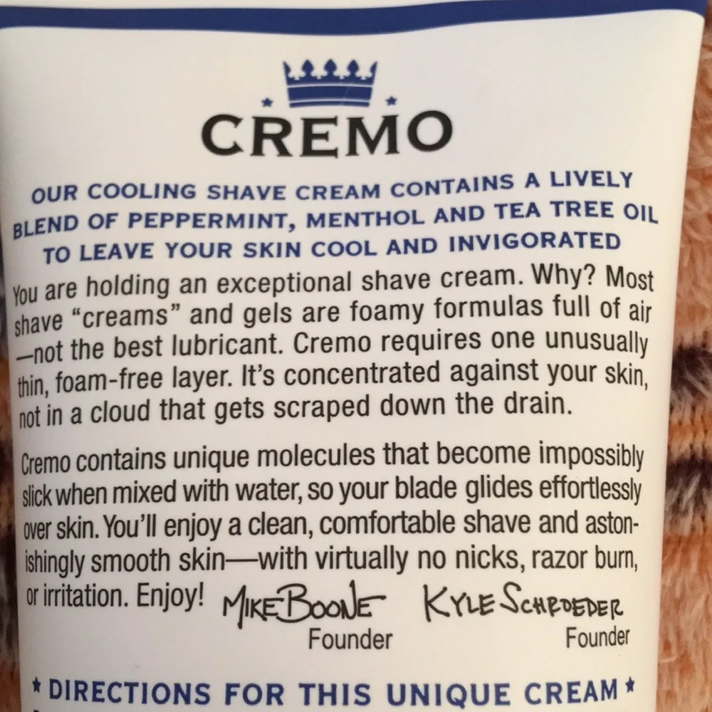 cremo beard shaving cooling cream brand new